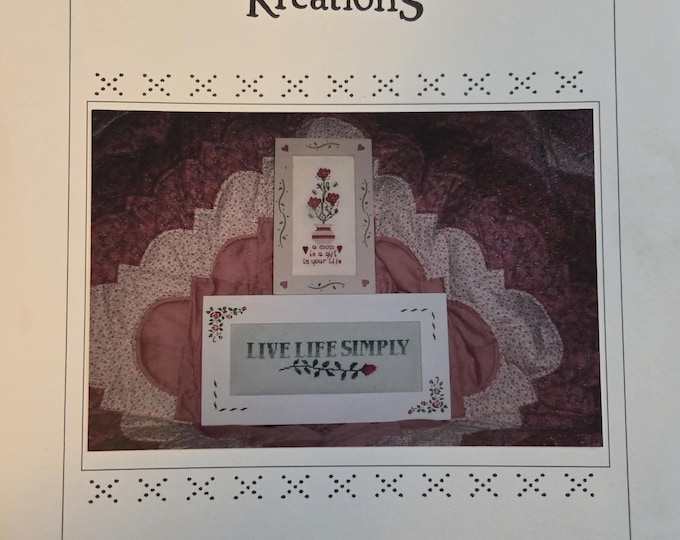 Poppy Kreations Warm Fuzzies III Cross Stitch Pattern. FREE SHIPPING. Used Condition