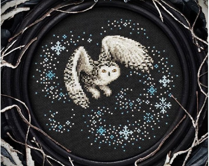 Lola Crow I Am Winter Cross Stitch Pattern. First Time in Print New.  Free Shipping.