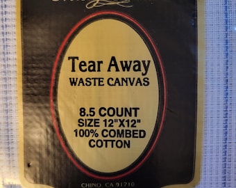 MCG Textiles Tear Away Waste Canvas 8.5ct 12x12. FREE SHIPPING.