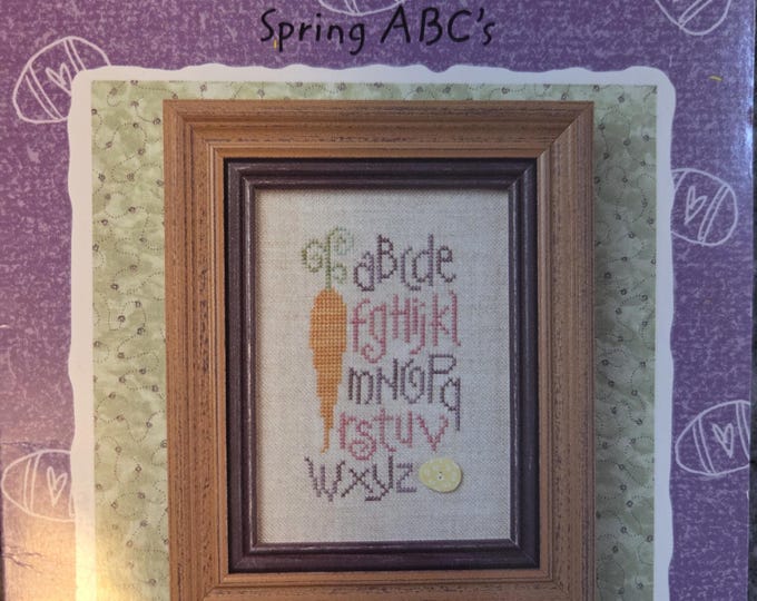 Lizzie Kate Spring ABC's Cross Stitch Pattern. Free Shipping. Good Condition.