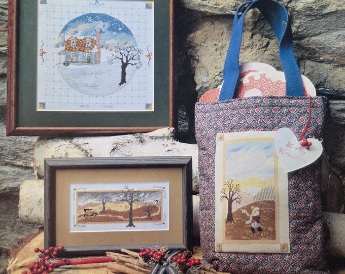 June Grigg Country Seasons Cross Stitch Pattern. FREE SHIPPING. Preowned Used Older Condition.