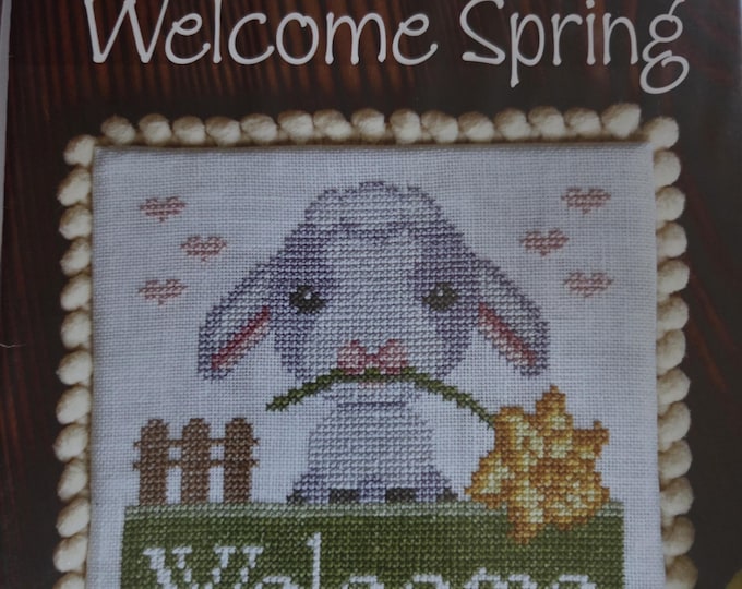 Cottage Garden Springtime Series #4 Welcome Spring Cross Stitch Pattern. FREE SHIPPING. Good Condition.