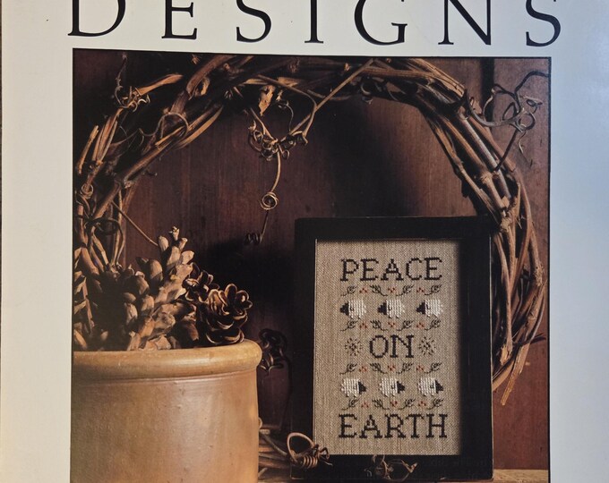 Cedar Hill Peace on Earth Cross Stitch Pattern. FREE SHIPPING. Used Condition. Some writing notes on chart.