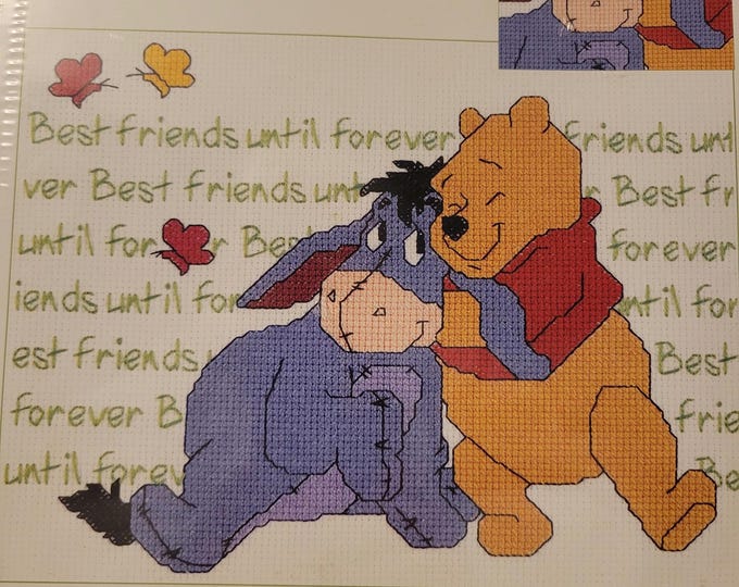 Janlynn Disney Home Pooh Collection Best Friends Forever Cross Stitch Kit. FREE SHIPPING. New Condition.