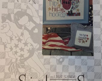 Sisters Hip Hip Hooray Cross Stitch Pattern. Free Shipping. Used Condition.