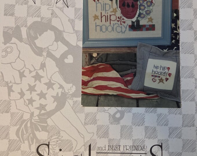 Sisters Hip Hip Hooray Cross Stitch Pattern. Free Shipping. Used Condition.