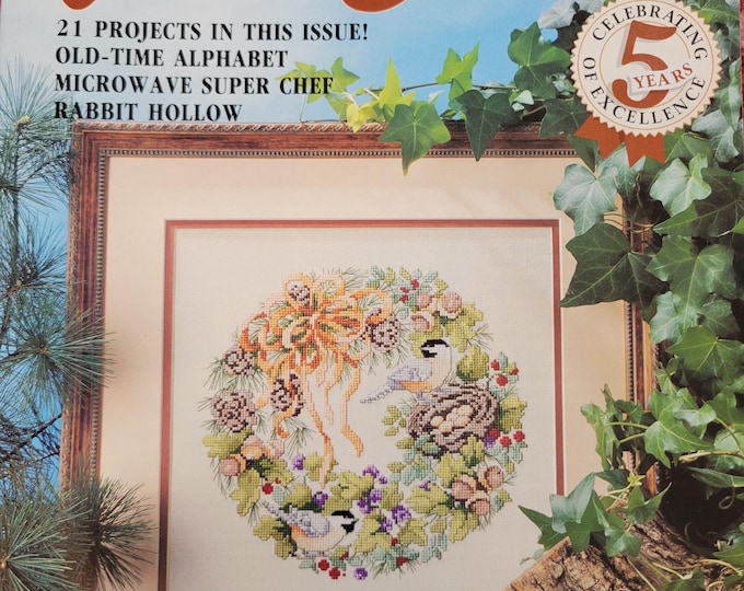 For the Love of Cross Stitch Magazine Sept 1992. Used Condition. Free Shipping.