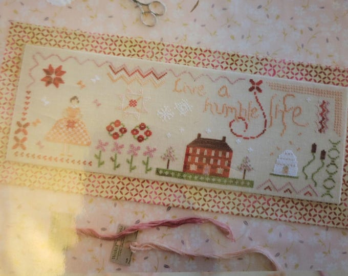 October House Live a Humble Life Cross Stitch Pattern. FREE SHIPPING.