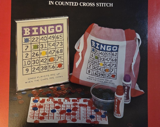 C&L Crafts BINGO Cross Stitch Pattern. Used Condition. Free Shipping.