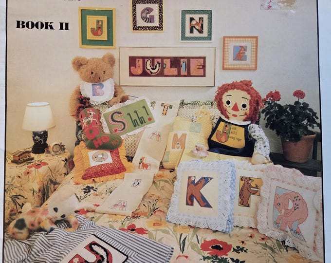 Phantasys Alphabet Menagerie Cross Stitch Pattern. FREE Shipping. Preowned Older Used Condition
