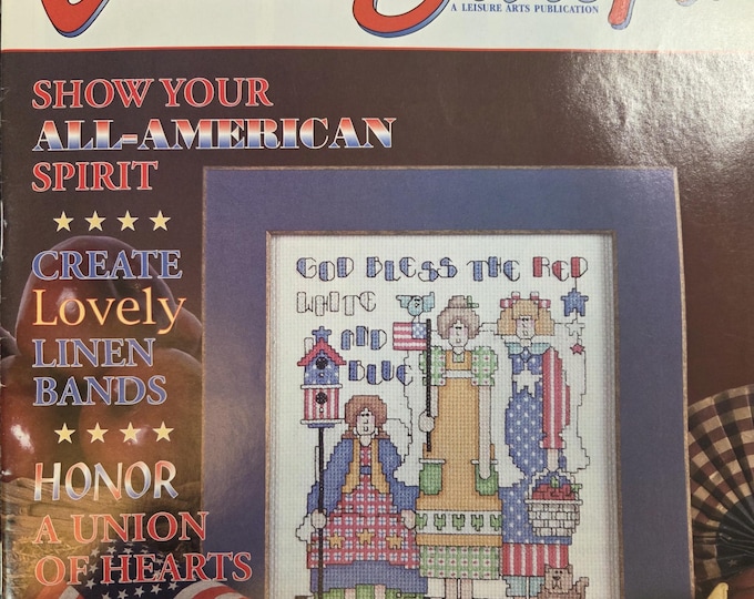 For the Love of Cross Stitch Magazine July 2002 Issue. FREE SHIPPING. Older Condition.