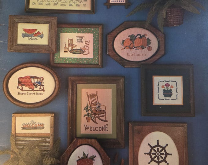 Graphworks The Book of Home Sweet Homes and Welcomes Cross Stitch Pattern. FREE SHIPPING. Used Condition.