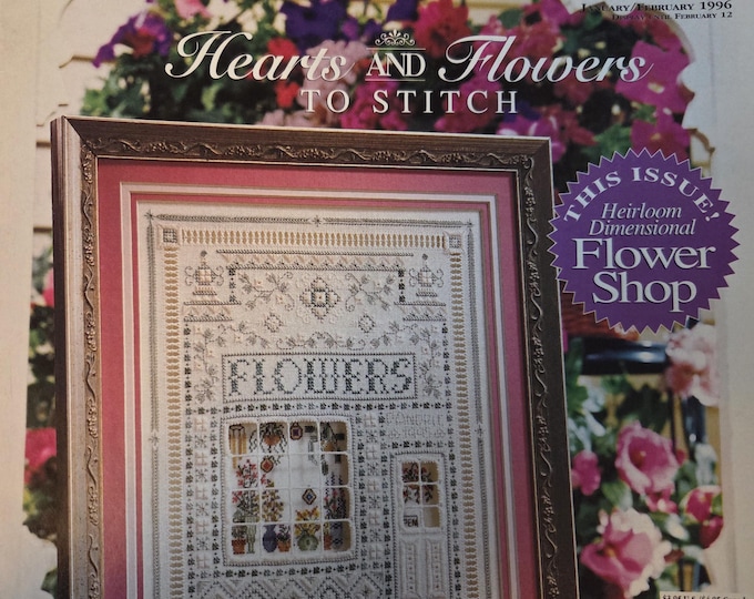 Cross Stitch and Country Crafts Magazine Jan/Feb 1996. FREE SHIPPING. Used Condition
