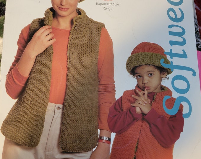 Vintage Berroco cozy knits for all sizes knitting pattern. Used Condition. Free Shipping