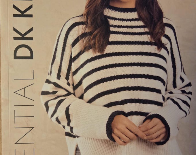 Essential DK Knits Pattern Book. Estate Sale Like New Condition.