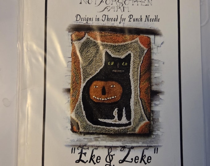 Notforgotten Farm Eke & Zeke Punch Needle Pattern. Estate Sale Preowned Good Condition. Free SHIPPING.