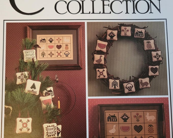 Cricket Collection Folk Art Sampling Cross Stitch Pattern. FREE SHIPPING. Used Condition.