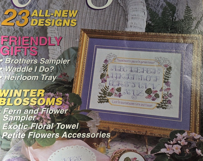 Simply Cross Stitch Magazine Jan - Feb 1993 Number 9. FREE SHIPPING. Older Used Condition.