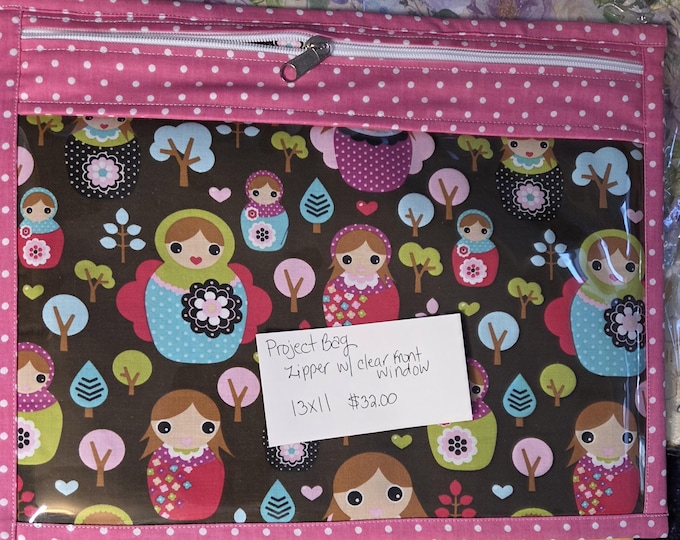 13x11 Dolls Project Bag. Preowned Purchased But Not Used. New Condition. Free Shipping.