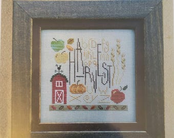 Bent Creek Harvest Cross Stitch Pattern. Free Shipping. Good Condition.