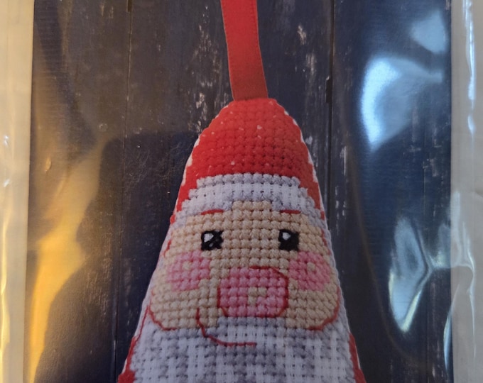 Permin Santa Ornament Counted Cross Stitch Kit. FREE SHIPPING. New Condition.