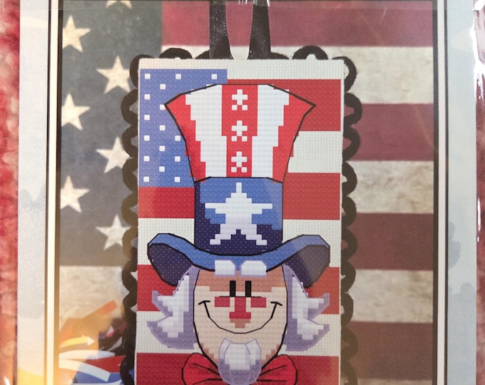 Autumn Lane Uncle Sam Cross Stitch Pattern. FREE SHIPPING. Good Condition.