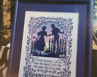 Leisure Arts Ruth 1:16 Cross Stitch Pattern. FREE SHIPPING. Used Condition.