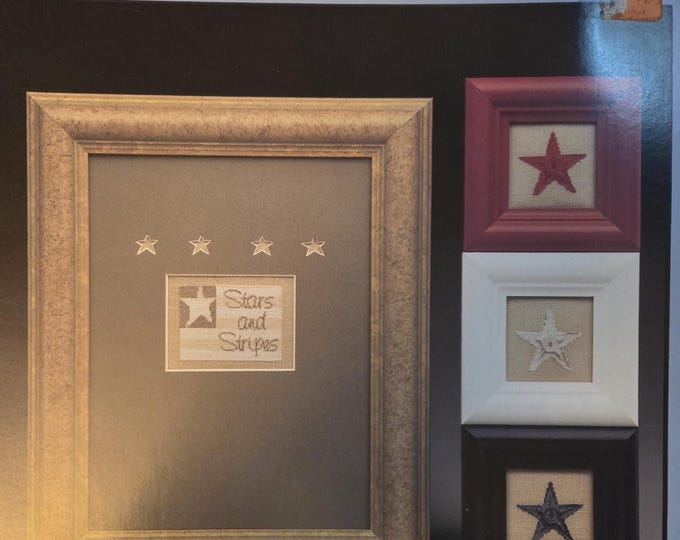 Twisted Threads Itty Bitty Stars & Stripes Cross Stitch Pattern. FREE SHIPPING. Used Condition.