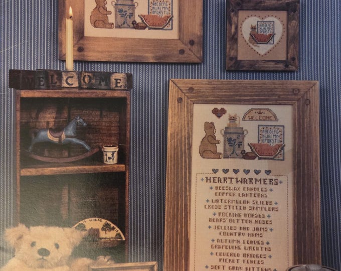 Homespun Elegance Heartwarmers Cross Stitch Pattern. FREE SHIPPING. Used Condition.