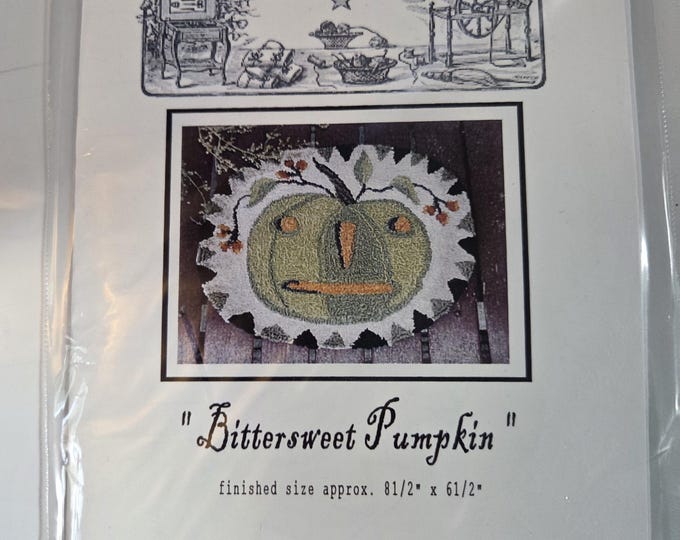 Notforgotten Farm Bittersweet Pumpkin Needlebook Punch Needle Pattern. Estate Sale Preowned Good Condition. Free SHIPPING.
