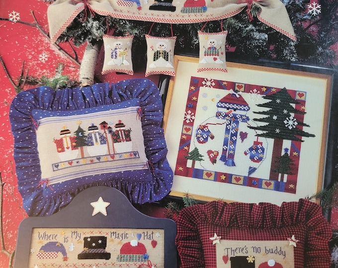 Snowbuddies Cross Stitch Pattern. FREE Shipping. Used Condition.