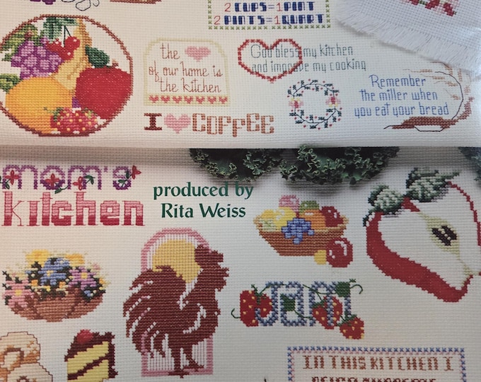 American School of Needlework 50 Kitchen Designs. Cross Stitch Pattern. Free Shipping. Used Condition.