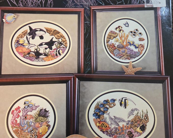 Cross My Heart Circles of the Sea Cross Stitch Pattern. FREE SHIPPING. Used Condition.