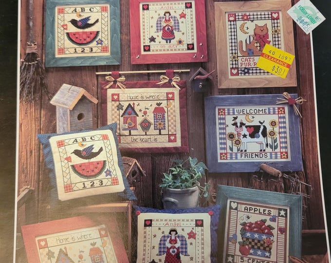 Dimensions 11 Count Country Pleasures Cross Stitch Pattern - FREE SHIPPING. Used Condition