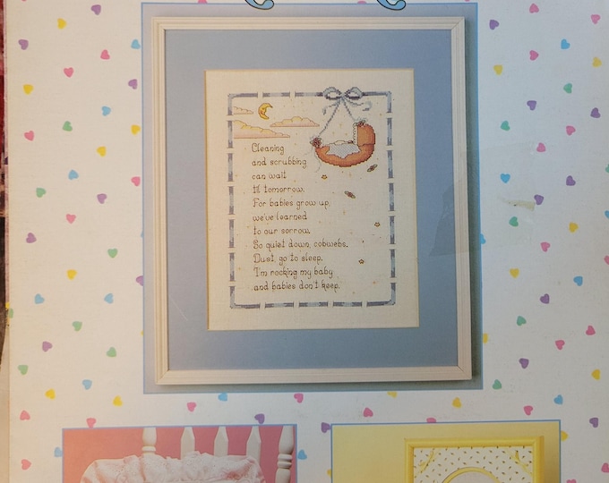 Leisure Arts Babies Don't Keep Cross Stitch Pattern. Free SHIPPING. Older Used Condition.