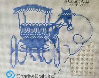 Charles Craft Background Aida Cloth 14ct 15"x15". FREE SHIPPING.