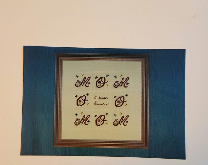 Skat Kat Designs Greatest Mom Cross Stitch Pattern. FREE Shipping. Good Condition.