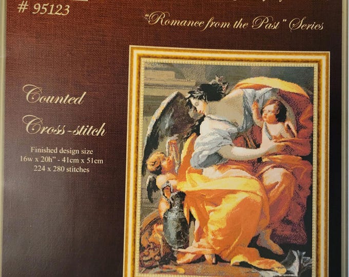 Kustom Krafts Allegory of Wealth Romance of the Past Series Cross Stitch Pattern. FREE SHIPPING. Used Condition.