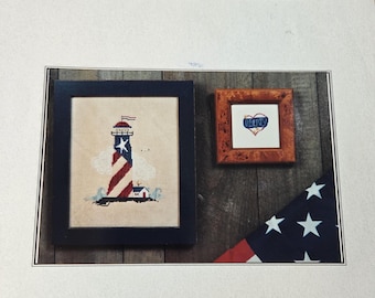 Erica Michaels Liberty Lights Cross Stitch Pattern. Free Shipping. Used Condition.