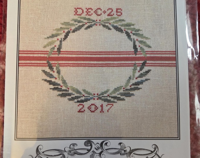 Artful Offerings Joyeux Noel Cross Stitch Pattern. FREE SHIPPING. Good Condition