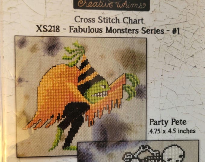 Teresa Kogut Fabulous Monsters Series #1 Cross Stitch Pattern. Free Shipping. Good Condition.