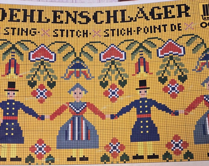 Oehlenschlager Cross Stitch Pattern. FREE SHIPPING. Preowned Used Older Condition.