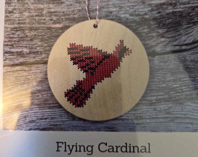 Canadian Stitchery Flying Cardinal Cross Stitch Kit. FREE SHIPPING. New Condition.