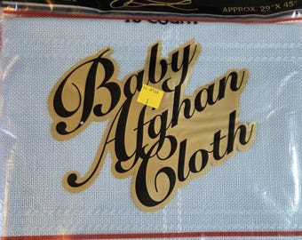 18ct 29"x45"MCG Textiles Blue Baby Afghan. FREE SHIPPING. Preowned Condition.