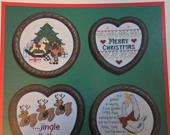 Yarn Tree A Merry Keeper Christmas Cross Stitch Pattern. FREE SHIPPING. Used Condition.