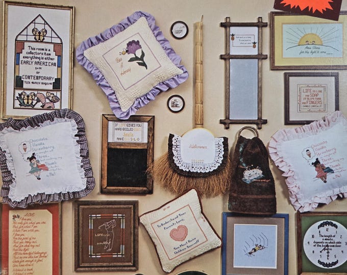 Footprints Thru The Home Cross Stitch Pattern - FREE SHIPPING. Preowned Used Older Condition.