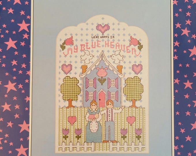 Homestead Designs My Blue Heaven Cross Stitch Pattern. FREE SHIPPING. Used Condition.