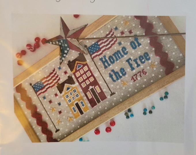 Romyscreations Home of the Free Cross Stitch Pattern. Free Shipping. Good Condition.