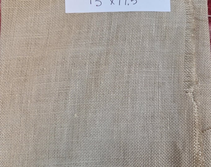 32 ct 13x17 French Roast Linen.FREE SHIPPING.