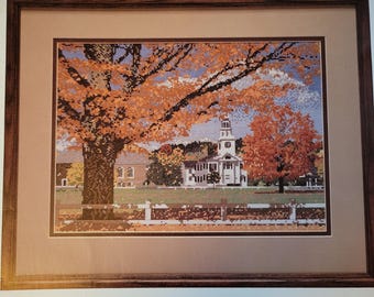 Holbert Visions of Fall Cross Stitch Pattern. FREE SHIPPING. Used Condition.